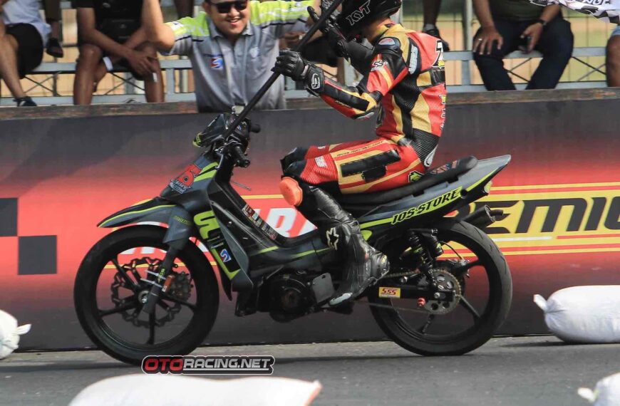 Tomy Salim ‘IOS Store Tarpan DS 111’ Belum Tergeser di Pertarungan Bebek 2Tak 116cc Jatim!