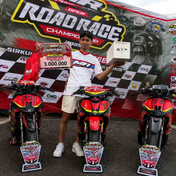 MR Pulley Road Race Ciamis: Tarung Tiga Kelas, SRC Reborn Pacitan Sapu Bersih Podium Bersama Akbar Abud, Raih Juara Umum 2 Tak