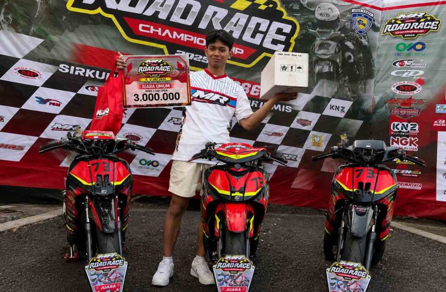 MR Pulley Road Race Ciamis: Tarung Tiga Kelas, SRC Reborn Pacitan Sapu Bersih Podium Bersama Akbar Abud, Raih Juara Umum 2 Tak