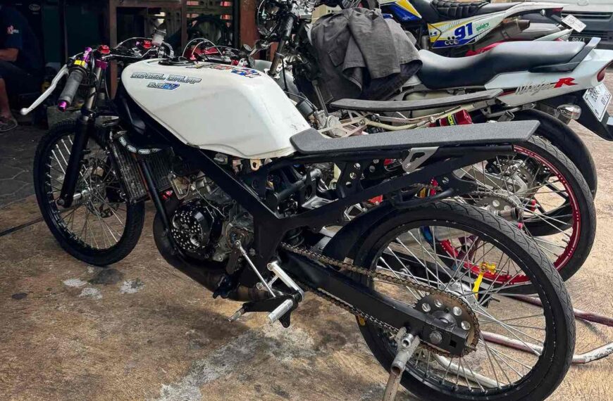 Ninja 155cc Frame Standar Bensol Banjarbaru Kembali ke Markas Cdukz Racing, Siap Ramaikan Persaingan Event Jawa!