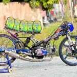 Bebek 4Tak 130cc Selikur MP FT FW06 Project Sapu Bersih Podium di HUT Bhayangkara Drag Bike Kuantan Singingi Riau