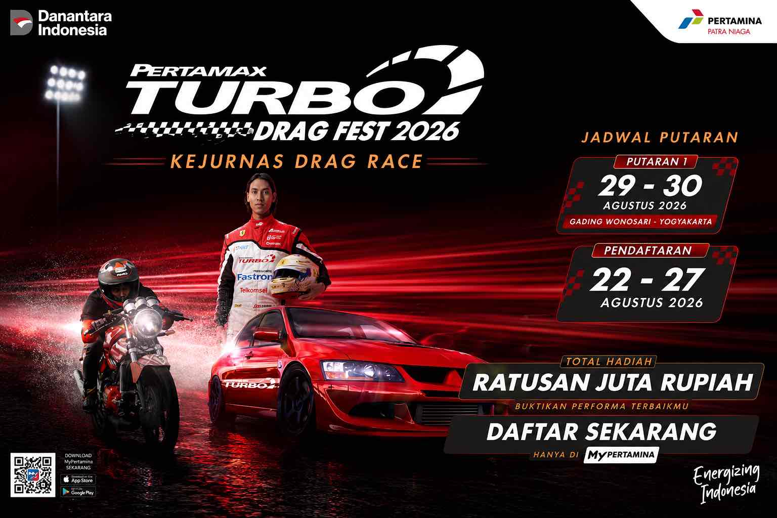Peduli Otomotif Balap, Pertamax Turbo Konsisten Hadirkan Drag…